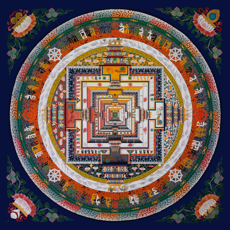 Kalacakra Mandala painted by the Namgyal Monks